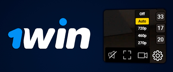 1win tv bet adjusting the resolution of the video